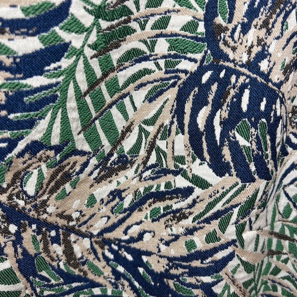 J. McLaughlin Sandra Zip Front Sleeveless Botanical Jacquard Dress Size 14 - Picture 6 of 12